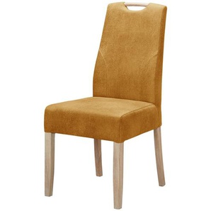 Polsterstuhl - gelb - Materialmix - 45 cm - 97,5 cm - 57 cm | Möbel Kraft