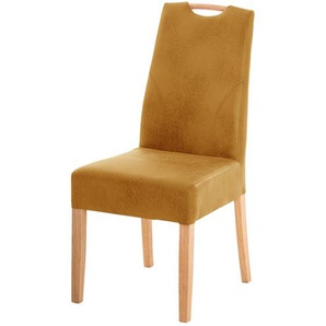 Polsterstuhl - gelb - Materialmix - 45 cm - 97,5 cm - 57 cm | Möbel Kraft