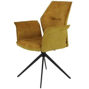 Polsterstuhl - gelb - Materialmix - 64 cm - 92 cm | Möbel Kraft