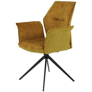 Polsterstuhl Kanan ¦ gelb ¦ Maße (cm): B: 64 H: 92