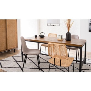 Polsterstuhl Iskmo VII 44 x 87 x 53cm 4er Set Beige/Taupe