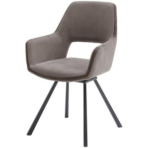 Esszimmerstuhl  drehbar Jenala ¦ braun ¦ Maße (cm): B: 58 H: 90 T: 60.0