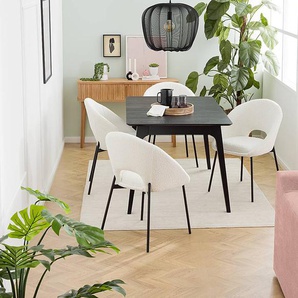 Polsterstuhl Kelibia 60 x 81 x 59cm Weiß/Weiß