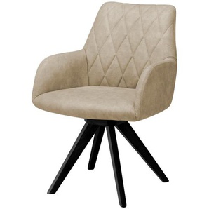 Woodford Polsterstuhl  mit Armlehne Bristol - beige - Materialmix - 60 cm - 88 cm - 67 cm | Möbel Kraft