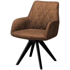 Woodford Polsterstuhl  mit Armlehne Bristol - braun - Materialmix - 60 cm - 88 cm - 67 cm | Möbel Kraft