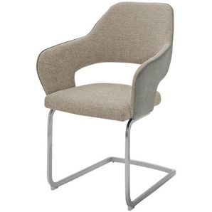 Armlehnstuhl  mit Kombi-Bezug Lavall ¦ beige ¦ Maße (cm): B: 58 H: 89 T: 59.0