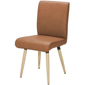 Polsterstuhl  mit Griff 4402 ¦ braun ¦ Maße (cm): B: 48 H: 91 T: 62.0