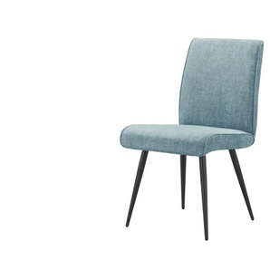 Polsterstuhl mit Griff - blau - Materialmix - 48 cm - 91 cm - cm 60,0 | Möbel Kraft
