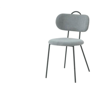 Polsterstuhl mit Griff Ludwig ¦ blau ¦ Maße (cm): B: 43,5 H: 80 T: 52.0