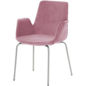 Polsterstuhl - rosa/pink - Materialmix - 58 cm - 87 cm - 59 cm | Möbel Kraft