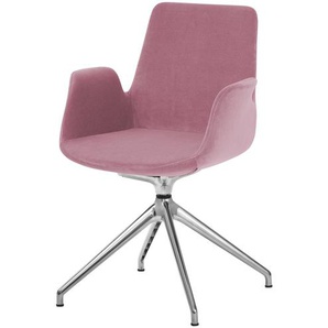 Polsterstuhl - rosa/pink - Materialmix - 58 cm - 88 cm - 55 cm | Möbel Kraft