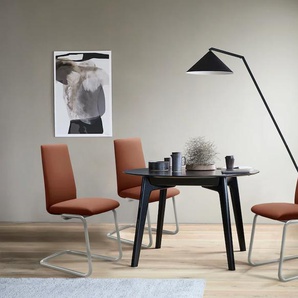 Polsterstuhl STRESSLESS Laurel Stühle Gr. B/H/T: 53 cm x 92 cm x 59 cm, Leder PALOMA, Stahl, braun (copper paloma, chrom glänzend) Polsterstühle Low Back, Größe L, mit Beinen aus Stahl in Chrom glänzend