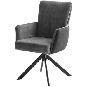 Armlehnstuhl drehbar Vicky ¦ grau ¦ Maße (cm): B: 61 H: 90 T: 67.0