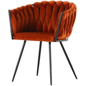 Polsterstuhl  Weave ¦ braun ¦ Maße (cm): B: 60 H: 78 T: 55.0