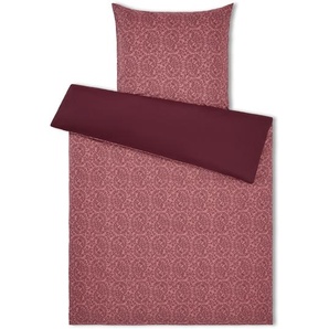 Polycotton-Bettwäsche, bordeauxrot, Normalgröße