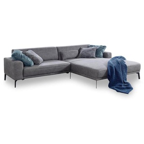 Ponsel Longchair Sofa ASCONA S659 Stoff grau