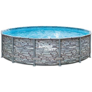 Pool, Grau, Kunststoff, 107 cm, Freizeit, Pools und Wasserspaß, Aufstellpools, Aufstellpools