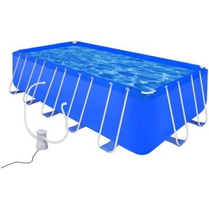 Pool mit Pumpe Stahl 540x270x122 cm