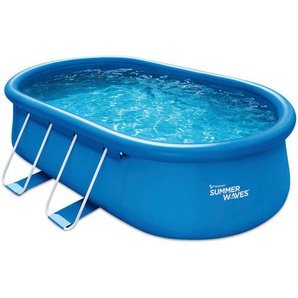 Pool-Set Pgp1151042F, Blau, Kunststoff, 305x107x457 cm, Freizeit, Pools und Wasserspaß, Aufstellpools, Aufstellpools