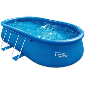 Pool-Set Pgp1181042F, Blau, Kunststoff, 107x549x305 cm, Freizeit, Pools und Wasserspaß, Aufstellpools, Aufstellpools
