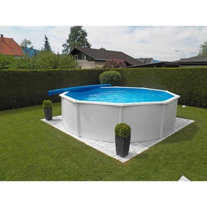 Pool-Set, Weiß, 5-teilig, 120 cm, Freizeit, Pools und Wasserspaß, Aufstellpools, Aufstellpools