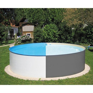 Pool, Anthrazit, 4-teilig, 120 cm, Freizeit, Pools und Wasserspaß, Aufstellpools, Aufstellpools