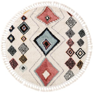 Pop Berber Teppich rund Bosse Multicolor ø 150 cm rund