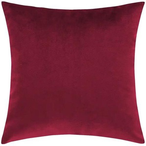 pop Dekokissen Velvet - rot - Materialmix - 40 cm | Möbel Kraft