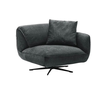 pop Drehsessel aus Flachgewebe Ventus ¦ schwarz ¦ Maße (cm): B: 101 H: 111 T: 98.0