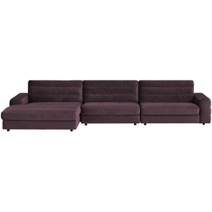 Ecksofa Samt  Scarlatti ¦ lila/violett ¦ Maße (cm): B: 416 H: 83 T: 205.0