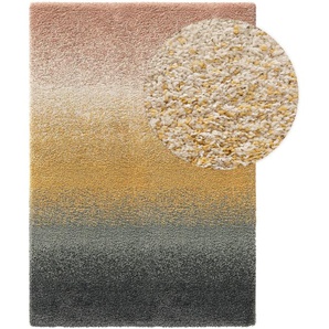 Pop Hochflor Shaggyteppich Solea Multicolor 120x170 cm - Langflor Teppich für Wohnzimmer