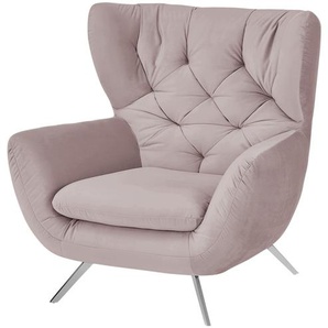 Jette Home Hochlehnsessel  Caldara ¦ rosa/pink ¦ Maße (cm): B: 100 H: 106 T: 95.0