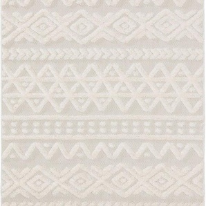 Pop In- & Outdoor-Teppich Carlo Cream 160x230 cm - Teppich für Balkon, Terrasse & Garten