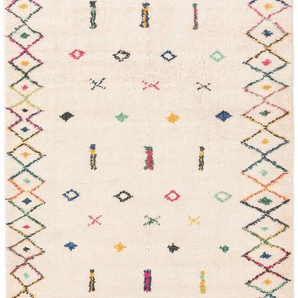 Pop Kurzflor Teppich Mara Multicolor 120x170 cm - Moderner Bunter Teppich für Wohnzimmer