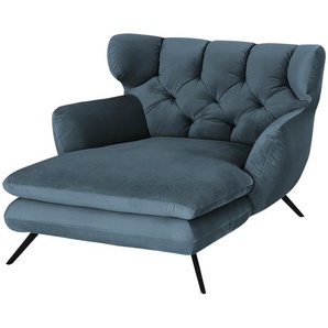 Jette Home Longseat-Sessel Samt Caldara ¦ blau ¦ Maße (cm): B: 126 H: 94 T: 160.0