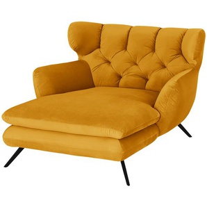 Jette Home Longseat-Sessel Samt Caldara ¦ gelb ¦ Maße (cm): B: 126 H: 94 T: 160.0
