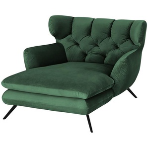 Jette Home Longseat-Sessel Samt Caldara ¦ grün ¦ Maße (cm): B: 126 H: 94 T: 160.0