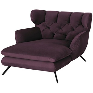 pop Longseat-Sessel Samt Caldara - lila/violett - Materialmix - 126 cm - 94 cm - 160 cm | Möbel Kraft