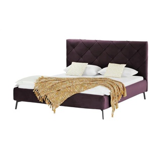 pop Polsterbettgestell Eris - lila/violett - Materialmix - 194 cm - 122 cm | Möbel Kraft