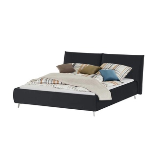 pop Polsterbettgestell Horus - schwarz - Materialmix - 232 cm - 105 cm | Möbel Kraft