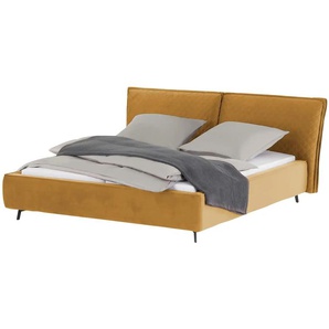 pop Polsterbettgestell Sunset - gelb - Materialmix - 223 cm - 105 cm | Möbel Kraft