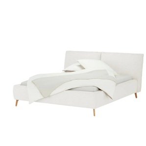 pop Polsterbettgestell Sunset - weiß - Materialmix - 203 cm - 105 cm | Möbel Kraft