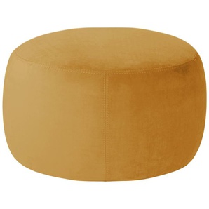Samt Hocker  Amadi ¦ gelb ¦ Maße (cm): B: 60 H: 40