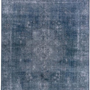 Pop Teppich Laury Blau 200x300 cm - Vintage Teppich im Used-Look