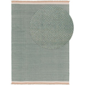 Pop Wollteppich Karla Mint 160x230 cm - Naturfaserteppich aus Wolle