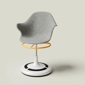 Poptop Drehstuhl Aluminium/Kunststoff weiß