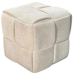 Pouf   ¦ beige ¦ Maße (cm): B: 40 H: 41