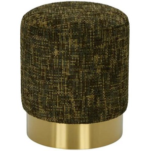 Pouf Märta - grün - Materialmix - 47 cm - 39.0 | Möbel Kraft