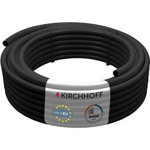 PP-Rohr KIRCHHOFF Rohre schwarz Bewässerungssysteme Tropfrohr 25 m x 16 mm, Tropfschlauch, Drip-Bewässerung