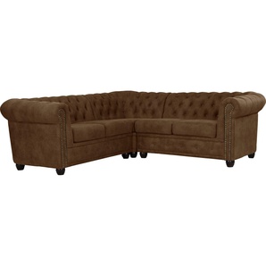 Home affaire Chesterfield-Sofa Rysum, Chesterfield-Optik, gleichschenklig